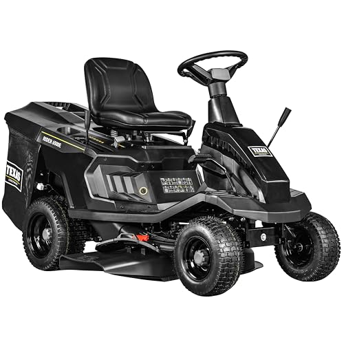 TEXAS Benzin Rasentraktor Aufsitzmäher Rasen Traktor Rasenmäher Traktor Aufsitzrasenmäher Rasenmäher Bulldog Gartentraktor Hochgrasmäher Rider 6500E | 224cm³ | 6PS | 65cm | E-Start | Fangkorb | 4V+1R