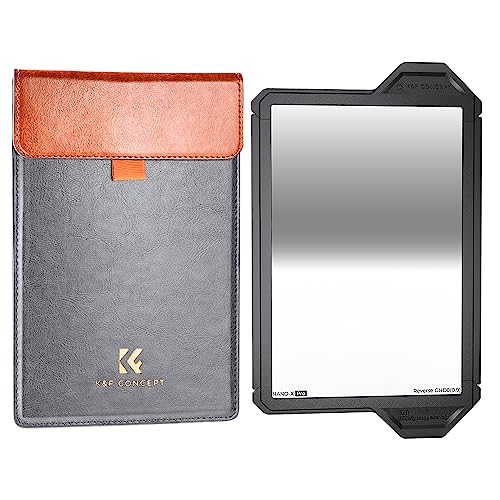 K&F Concept Nano X-PRO Verlaufsfilter GND8 Reverse 0,9 (3-Blenden) Rechteckfilter 100x150mm mit 28 Nano-Beschichtung Filterschutzrahmen