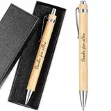 Tenare Dankeschön Geschenke Danke für Alles Kugelschreiber Geschenke Holz Kugelschreiber mit Spruch Zitate Druckkugelschreiber mit Geschenkbox Abschiedsgeschenk für Kollegen Lehrer Mitarbeiter