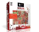 PuzzleMap Berlin Puzzle Stadtplan | XXL 500 Teile | Mit Booklet & Faltkarte | 64x47cm Motivgröße | Reiseführer Geschenk Souvenir