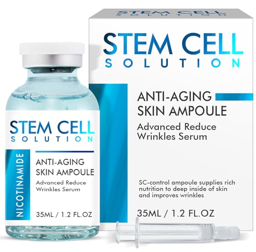 Stammzellen Serum für das Gesicht, Anti-Aging Microneedling Serum, Mildert Hautfalten und Mattheit, Verleiht der Haut neue Ausstrahlung, für alle Hauttypen geeignet, 35 ml