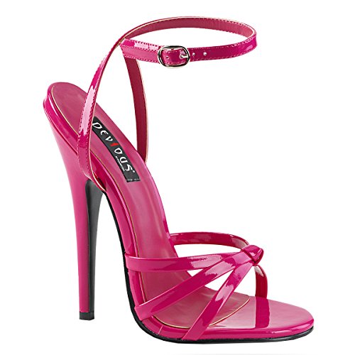 Higher Heels PleaserUSA Damen Sandaletten Domina-108 Lack hot pink Gr. 42