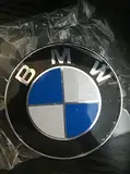 BMW Original Logo für Motorhaube mit Ösen., aus Silber