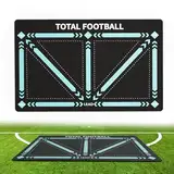 Fußball Trainingsmatte, Fussballmatte Training 60 X 90cm, Fussball Matte Ballkontrolle, Fussball Trainingszubehör, Stoßdämpfende Fussball Matte Ballkontrolle Trainingsmatte.