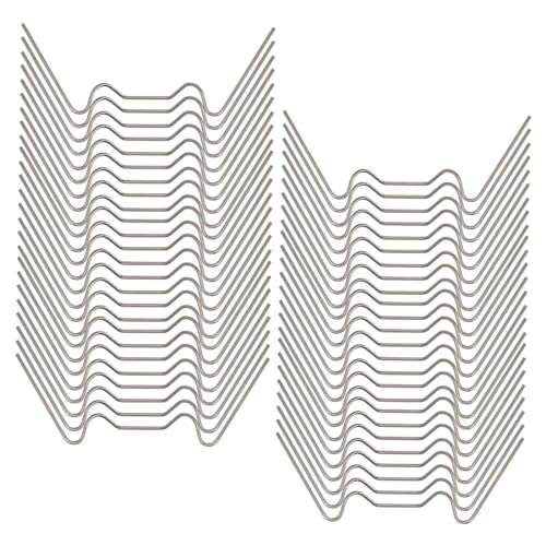 WUSJCOF 50 Stück Gewächshaus Klammern, Hohlkammerplatte Befestigung Gewächshäuser Zubehör, Gewächshäuser Zubehör Rostfrei Hohlkammerplatte Befestigung