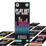 ATM Gaming - PlayHit Gesellschaftsspiel – Das Musikquiz der 90er und 2000er – Party- und Kartenspiel für Erwachsene und Familien – für 2 bis 10 Spieler ab 16 Jahren - Reisespiele