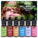 MISIJI ätherische öle Set für Diffusor Pure Natural Aromatherapy 6 x 10 ml