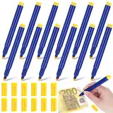 12 Stück Geldscheinprüfer Stift,Geldprüfstift,Falschgeld Stift, Geldscheinprüfer, Gefälschte Stift Geld, Stift Prüfer