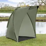 ATLAS Angelzelt für Karpfen – 1 Man Bivvy | Zubehör zum Karpfenangeln | Karpfenzelt für Angler mit Fiberglasstangen | Tragetasche