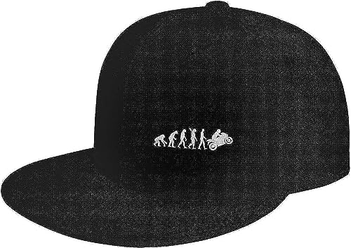 Baseball Cap Motorrad-Stunt-Reitstil Schwarz Baseballkappe Lässig Golf Caps Unisex Trucker Hut Für Reisen Running Außenbereich