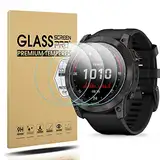 Diruite 4-Stück Displayschutz für Garmin Fenix 7X 51mm Schutzfolie,HD Glas Displayschutzfolie für Garmin Fenix 7X /7X Solar/Sapphire Solar [Keine-Blasenfrei] [Anti-Kratzen][Anti-Öl][2.5D 9H Härte]