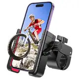 GEJIN Handyhalterung Fahrrad, 360° Smartphone Handyhalterung Motorrad，e Scooter Handyhalterung ebike Roller Halter Lenker Fahrrad Handyhalter, für 4.5-7.0 Zoll iPhone & Android Smartphones