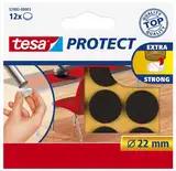 tesa® Protect Filzgleiter, rund, braun, Ø22mm/57893-00001-00 rund 12 Durchmesser 22mm