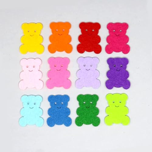 Zita´s Creative Bastelfilz Figuren Set - Mini Teddys, bunt. - Filz, Textilfilz, Streudeko