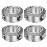 QUARKZMAN 4Stk Stellringe 12mm Bohrung 20mm AD 8mm Breite Wellensicherungsring Tiefenanschlagringe für Rad Schubkarre Axle Getriebe Montagen CNC Maschine Werkzeuge Industrie Eloxierung