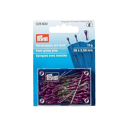 Stecknadel mit Griff 0,58x38 mm silberfarbig violett 10 g 028800