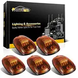 Partsam 5 Stück 16 LED Bernstein Fahrerhausleuchte Top Running Clearance Cab Markierungsleuchten 264146AM Montage kompatibel mit Dodge Ram 1500 2500 3500 4500 5500 2003–2018 Pickup Trucks