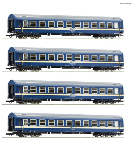 6200031 H0 4er Set Personbenwagen Y/B 70, 2. Klasse, MAV, Ep.IV-VI