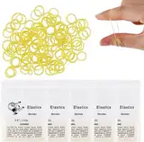 Gummi Zahnspange,500pcs Dental kieferorthopädischer Latex Elastiken,Orthodontic Latex Elastics (Monkey 3/8")