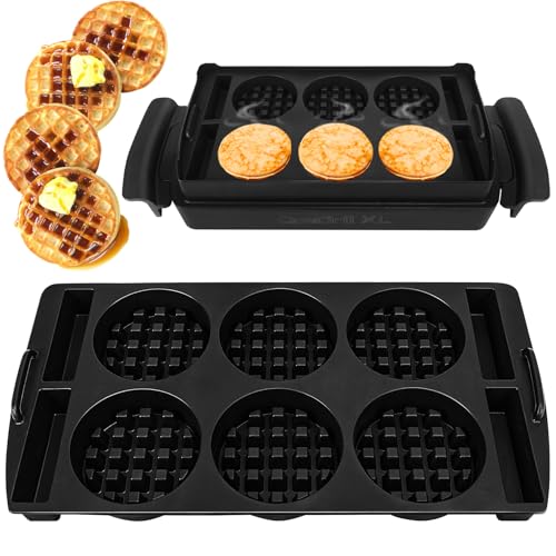 BYKITCHEN Silikon Waffelplatten für Tefal OptiGrill+ XL Kontaktgrill & Tefal OptiGrill Elite XL Kontaktgrill, Optigrill XL/Elite XL Zubehör, Waffeleinsatz/Waffeleisen Optigrill Zubehör