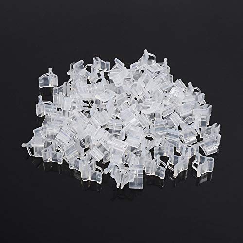 Nimoa 100 Stück Pfropfklammer, Garten Clips, Pflanzenclip, Spezielle Pfropfklammern, Spezielle Pfropfklammer für Pflanzen, Tomatensetzlings-Pfropfklammer, Auberginen-Pfropfklammer