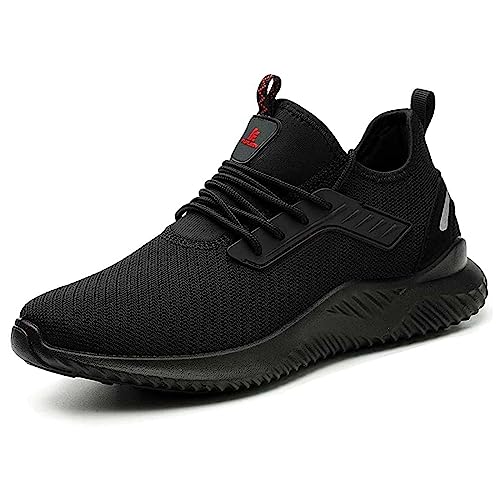 Furuian Sicherheitsschuhe Herren Leicht Arbeitsschuhe Damen rutschfest Stahlkappen Schutzschuhe Atmungsaktiv Sportlich Sneaker