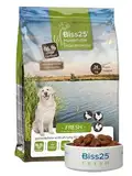 Biss 25 Fresh Halbfeuchtes Premium Hundefutter (4kg) - Natürlich & Hypoallergen I Optimale Verdauung I 62,5% frisch Fleisch I Praktisch für Unterwegs I Ideal für alle Rassen I Fellpflege