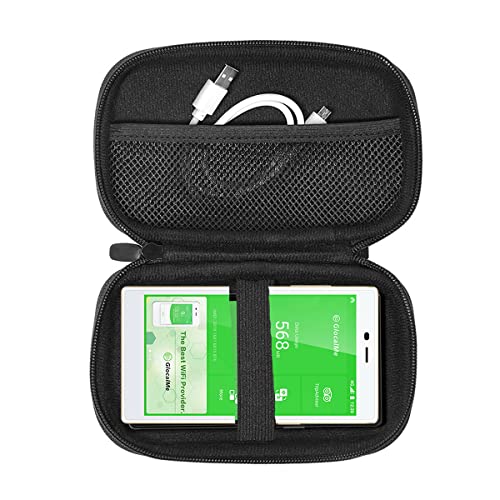 GlocalMe kleine Tasche mit Netztasche für Kabel oder andere, für GlocalMe Mobile Hotspot, kompatibel mit GlocalMe G4 Pro, DuoTurbo, UPP und U3, Nicht geeignet für Numen Air, Schutzhülle Case