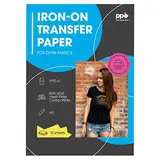 PPD 10 x A5 Inkjet Premium Transferpapier für Dunkles Textil, Bügeleisen, Transferpresse PPD-504-10