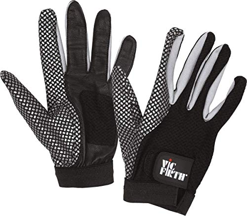 Vic Firth Drumming Gloves - Enhanced Grip and Ventilated Palm - Medium