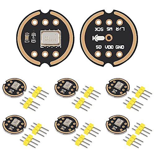 6pcs INMP441 Omnidirektionales Mikrofon I2S-Schnittstelle Digitales Ausgangssensormodul Unterstützt ESP32