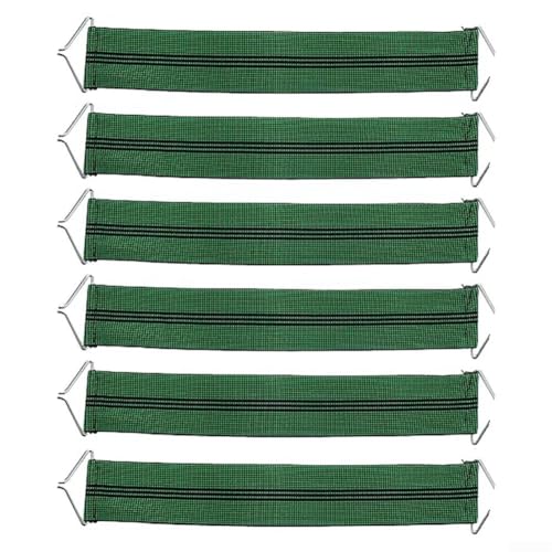 Yuanpgky Robuste Stuhlgurte – stoffverstärkte Gurte für Anti-Schwerkraft-Stühle, Bungee-Sitze, Liegestuhl, starker Metallhaken, dehnbar 41,9 cm - 47 cm (grün)