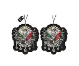 2× Lufterfrischer mit Osmanli Tugrasi Motiv, Duftbaum Auto, Auto Lufterfrischer, Car Air Freshener, Duftanhänger Auto, Lustiger Auto Duftspender
