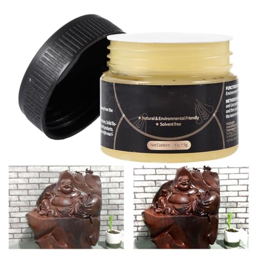 Naturliches Bienenwachs Möbelpflege - Polier- & Schutzwachs für Holz - Wasserdicht, Abriebfest & Anti-Riss - Ideal für Möbel, Böden, Kunstwerke & Antike