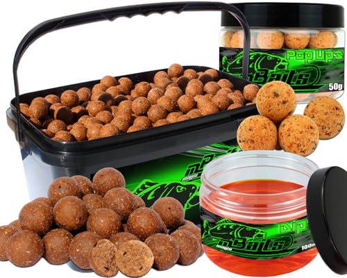 Angel-Berger Magic Baits Session Set Boilies Pop Ups Dip Karpfenköder Boilieset (Scopex, 20mm)