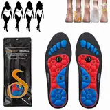 Magnetische Einlegesohlen Original, Akupressur Einlegesohlen, Massage Schuheinlagen für Männer Und Frauen Plantarfasziitis Reflexologie Akupressur Einlagen (M(40-43))