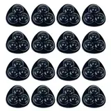 JOZMMZEOOA 16 Stücke Möbelrollen Klein,Self Adhesive Caster Wheels 360-Grad-Drehung Schwenkbare Lenkrollen Geräuschlos Kugelrollen,für Küchengeräte Mülleimer Aufbewahrungsbox (Schwarzes Nylon)