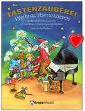 Tastenzauberei Weihnachtsmusizieren - Spielbuch für Klavier von A. Drabon mit vielfätigen Besetzungsmöglichkeiten : solo, vierhändig, Klavier, C-Instr, Gesang (+ herzförmiger Notenklammer)