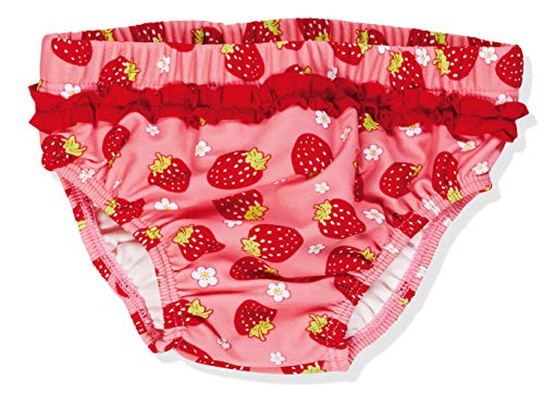 Playshoes UV-Schutz Windelhose Unisex Kinder Badehose Schwimmhose Badebekleidung, Erdbeeren, 62/68