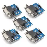 ARCELI 5pcs MAX3232 Root-Modul-Anschluss-Chip zu TTL-Buchse serieller Port zu TTL DB9-Konverter-Modulplatine passend für Ausrüstungs-Upgrades wie DVD