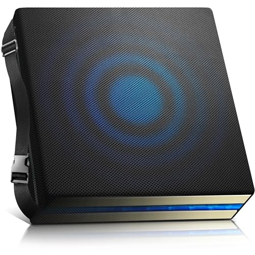 AIESI® Antidekubitus Sitzkissen professionell (Zertifikat) Memory in polyurethanschaum mit internen viskoelastischen Gel-pad und gürtel cm 44x44x8h