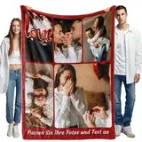 Personalisierte Decke mit Foto – Kuschelige Fotodecke selbst gestalten – Geschenk zum Geburtstag, Weihnachten, Muttertag und Vatertag für Familie & Freunde