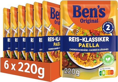 BEN'S ORIGINAL™ Paella - mit Chorizo und Gemüse 6x220g