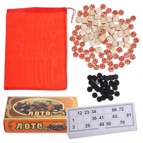 HAWILLOSCH 1 Set Bingo Spiel Bingo Brett Haushalts Party Spiel Bingo Karten Bingo Papier Bingo Visitenkarten Bingo Tickets Lustige Bingo Karten Bingo Schach Bingo