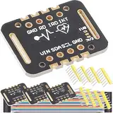 DAOKAI MAX30102 Herzfrequenz-Sensormodul, Pulserkennung, Blutsauerstoffkonzentrations-Erkennungsplatine mit Kabel, kompatibel für Arduino für STM32, 4 Stück