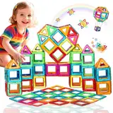 Magnetische Bausteine Magnetspielzeug Magnetspiel Magneten Kinder 3 4 5 6 Jahren Geschenk für Magnetic Bauklötze Kinder Montessori Spielzeug ab 3 4 5 6 7 8 Jahre Junge Mädchen Weihnachten Geburtstags