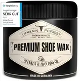 Schuhcreme Schuhwachs farblos mit Bienenwachs & Avocado-Öl 250ml Profi Schuhpflege & Schuhreinigung wasserabweisend, atmungsaktiv, imprägnierend & schmutzabweisend PREMIUM SHOE WAX von URBAN FOREST