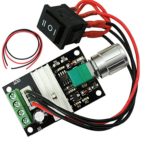 RUNCCI-YUN 6V 12V 24V 3A 80W PWM Motor-Drehzahlsteller,DC drehzahlregler 12v,Motordrehzahl Schalter Controller-（PWM） Einstellbarer Umkehrbarer Motor-treiber Schalter （1203BB ）