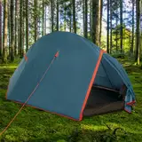 Trekking-Zelt 1 bis 2 Personen Ultraleicht, EINSTAB Tunnelzelt leicht, schneller Aufbau, kleines Packmass, wasserdicht 3000 mm WS, Doppelwand Hiking Backpacking Outdoor