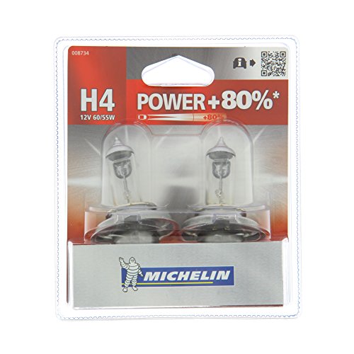 Michelin 008734 Power +80% 2 Glühbirnen H4 12V 60/55W